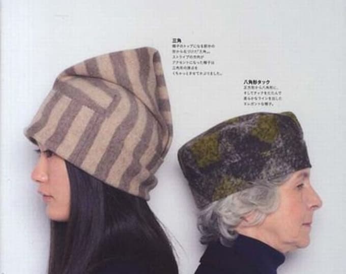 Square Cloth Hat & Beret Japanese Sewing Pattern Book for Unique