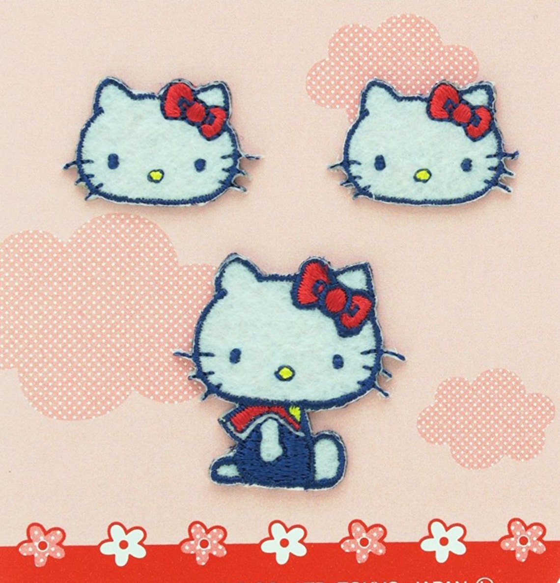 Mini hello kitty patch kawaii sanrio embroidered iron on  etsy