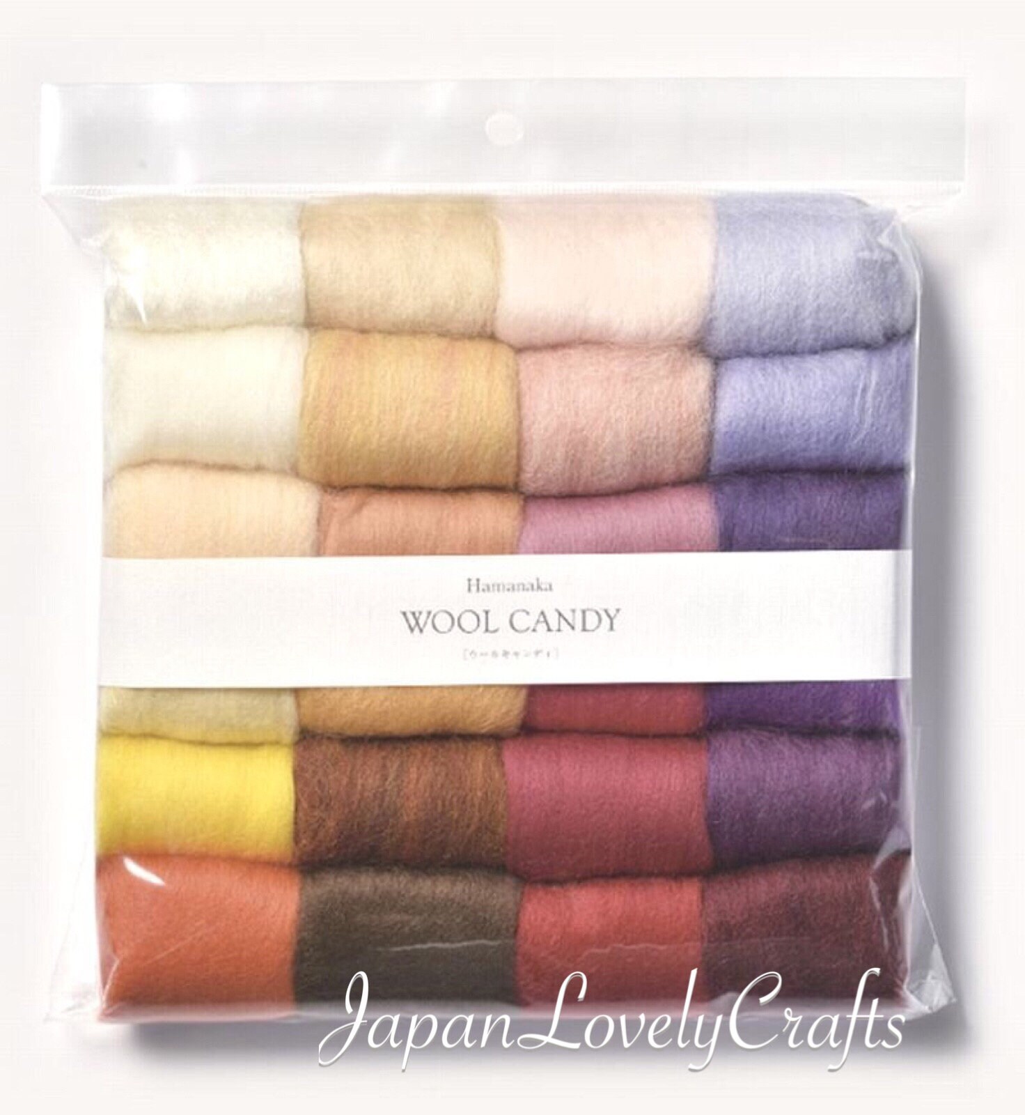 Hamanaka wool felt solid set Japanese Needle Felting yarn Etsy