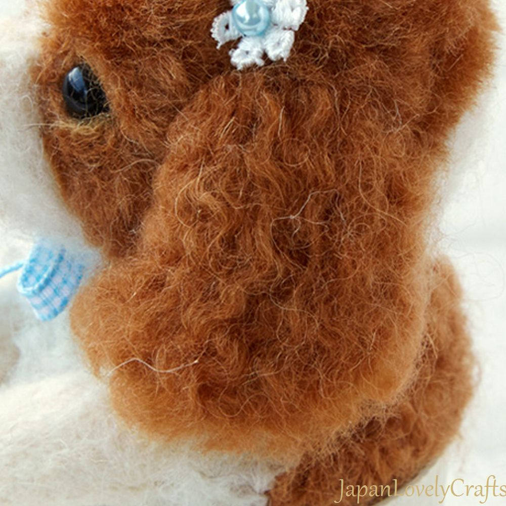 Japanese Curly White Wool Felt Needle Felting Realistic Hair Etsy