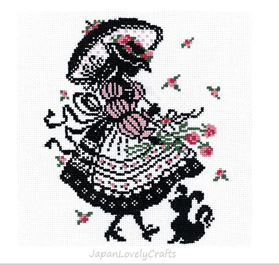 Japanese Cross Stitch Kit Beginner Embroidery DIY Kit Easy Etsy