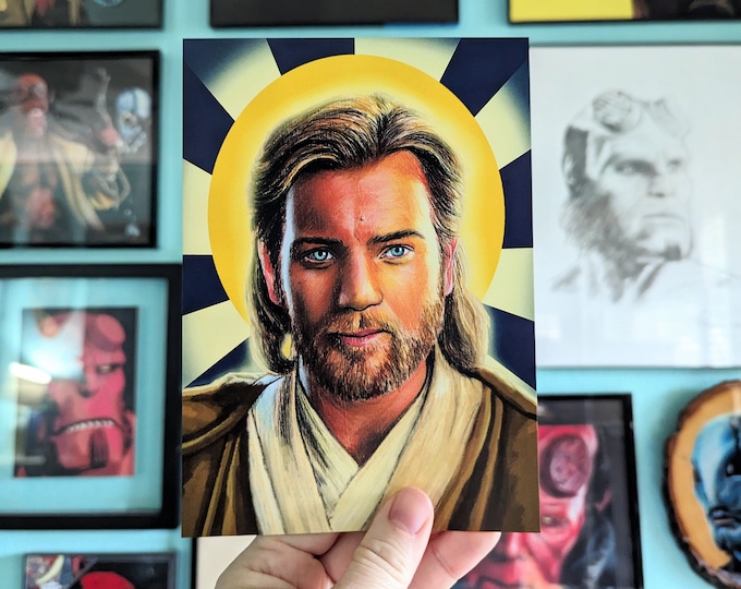 Featured listing image: Jesus Kenobi Art Print
