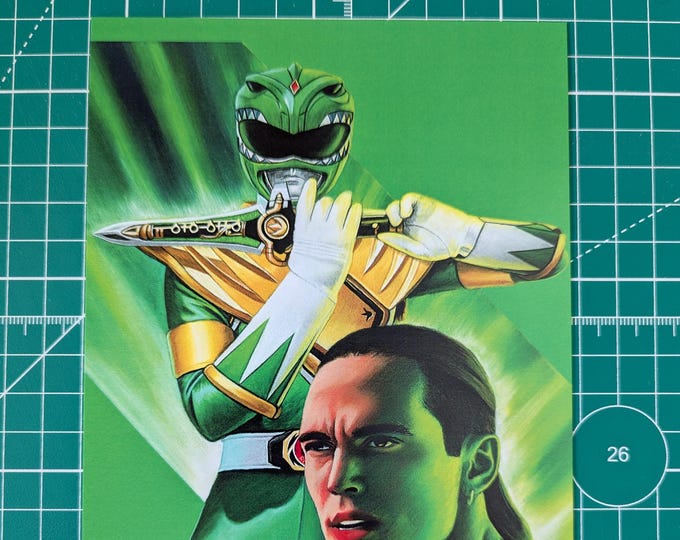 Featured listing image: Green Ranger Art Print