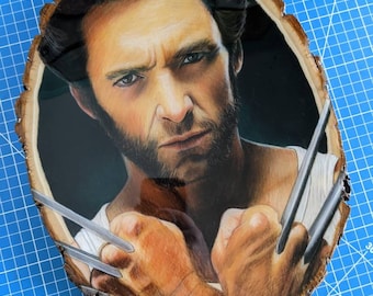 Logan Pastel Drawing on Wood