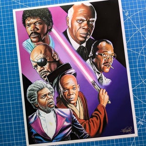 Samuel L Jackson 11x14 Art Print