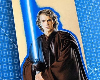 Anakin Skywalker Pastel Drawing