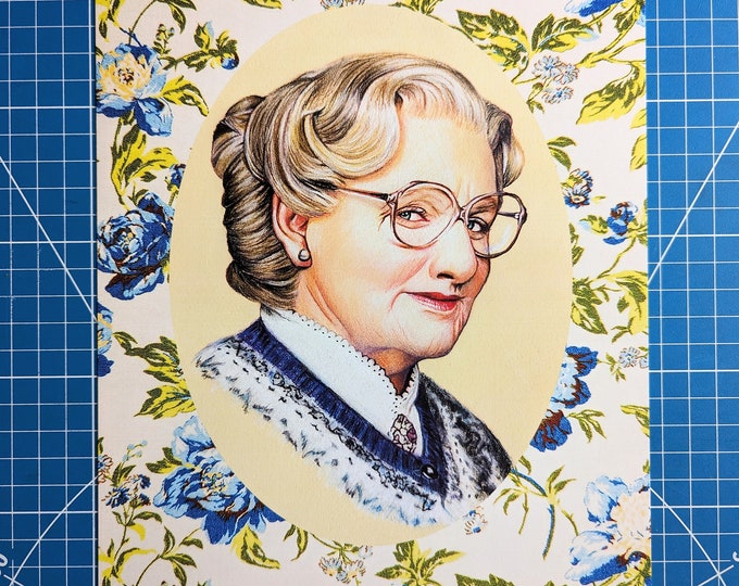 Featured listing image: Mrs. Doubtfire Art Print