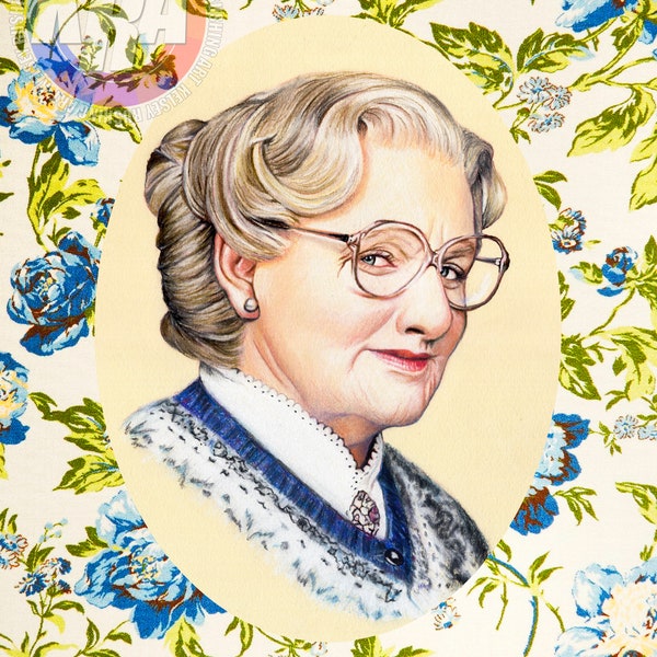 Mrs. Doubtfire Art Print Digital Download