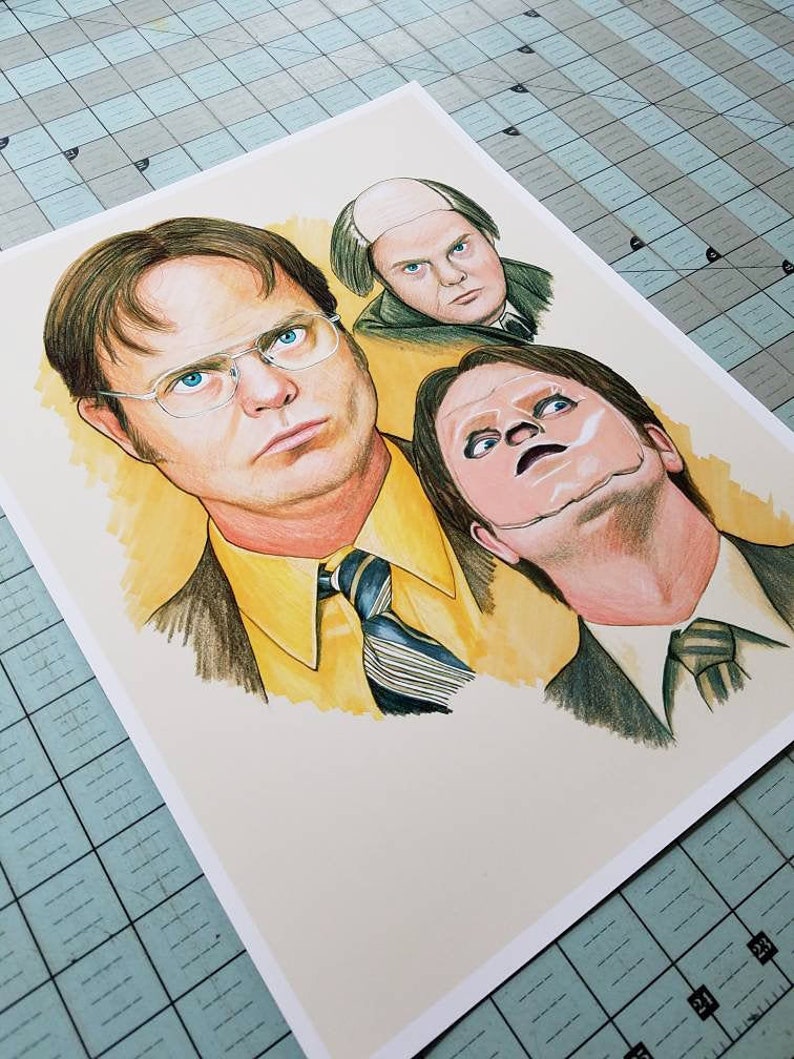 Dwight Schrute Art Print Etsy 