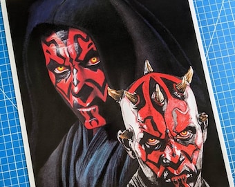 Darth Maul Art Print