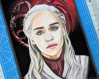 Daenerys Pastel Drawing