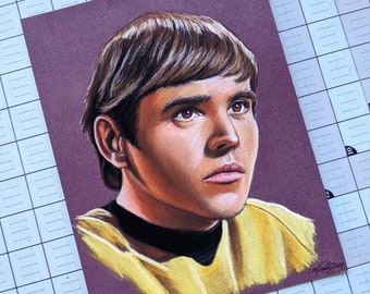 Walter Koenig Original Pastel Drawing