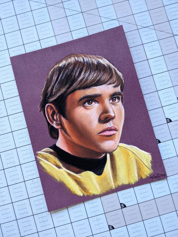 Walter Koenig Original Pastel Drawing - Etsy