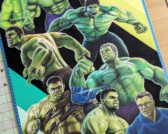 Hulks Original Artwork Pastel Drawing