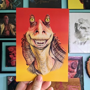 Jar Jar 5x7 Art Print