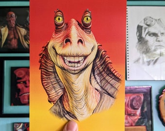 Jar Jar 5x7 Art Print