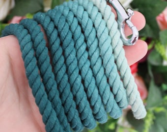 8mm Full Ombre Dog Lead | Rope Leash | Dog lead for small dogs