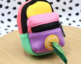 Dog Treat Bag and Poop Bag Holder | Dog Treat Storage | 90’s | Mini backpack