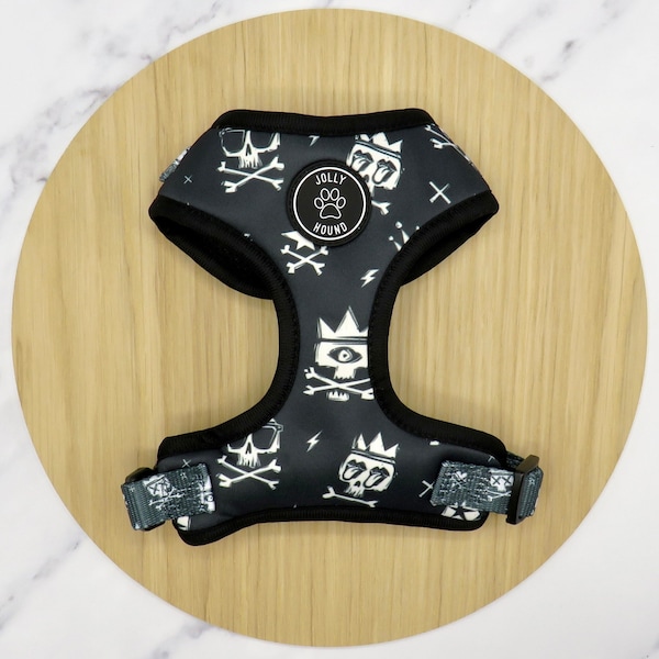 Skull Dog Harness Etsy