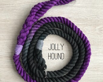 12mm Ombre Cotton Rope Dog Slip Lead - 5FT