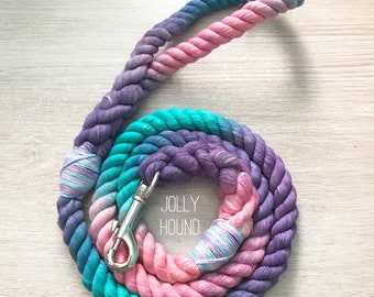 12mm Marble Rope Dog Leash / Dog Lead / Rope Leash / ombré dog lead / Gift for dogs