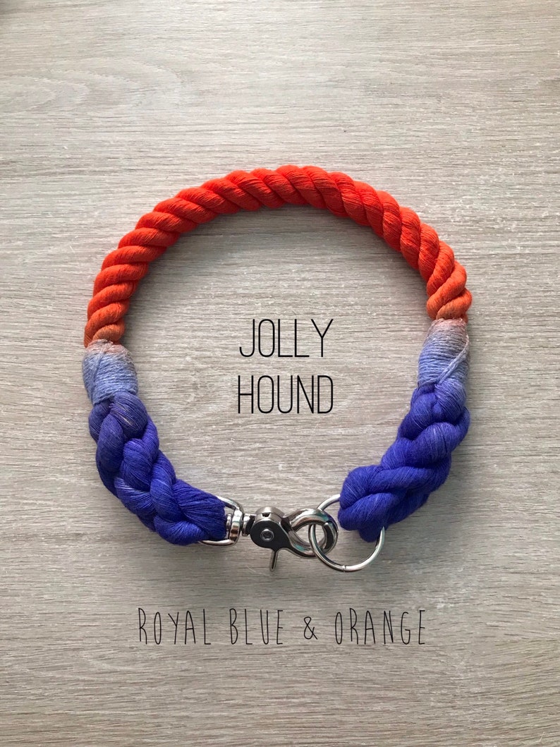 12mm Ombre Dog Collar / Ombré Rope / Dog Collar / Rope Collar / Dog Ombre rope collar / dog collar image 5