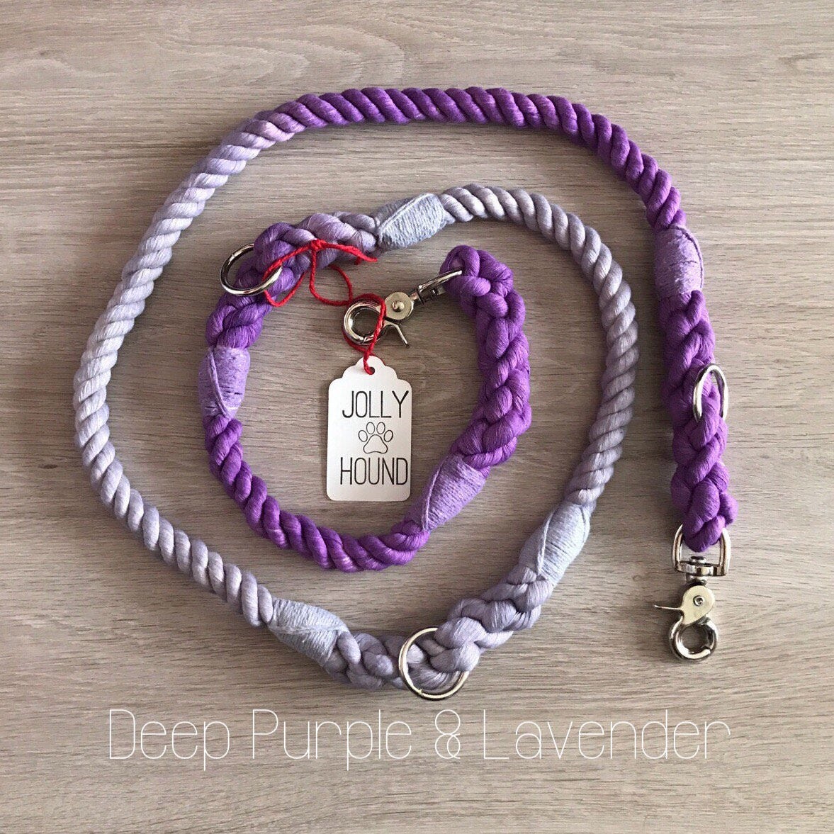 Double Ended Rope Dog Lead 12mm 6FT / double dog lead Etsy