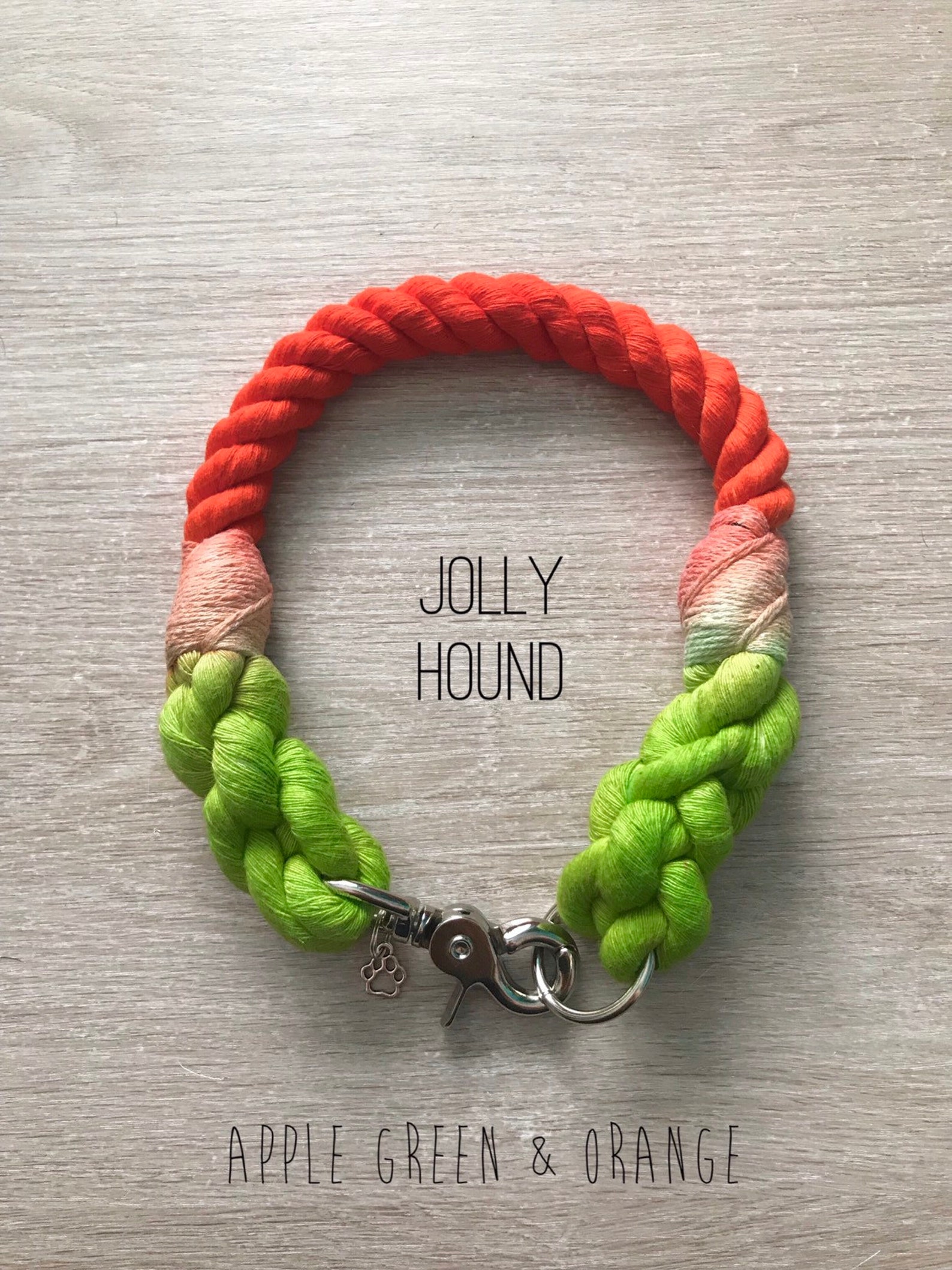 12mm Ombre Dog Collar / Ombré Rope / Dog Collar / Rope Collar Etsy