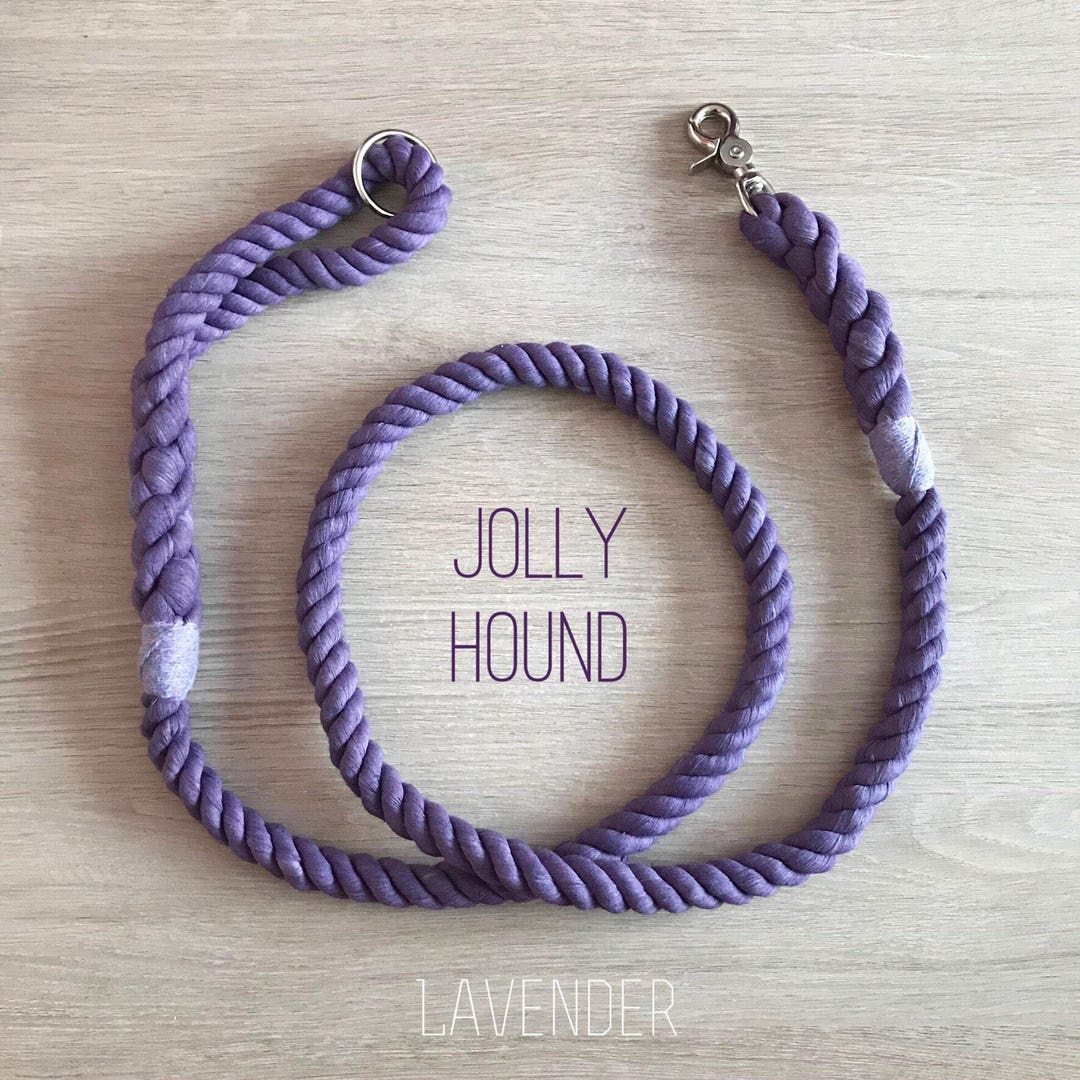 Lavander Rope Lavender Rope Dog Lead - Etsy