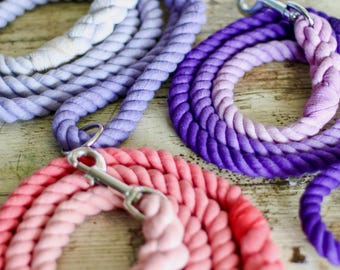 10mm Rope Dog Lead Full ombré | Dog Leash | Rope Dog Lead