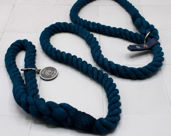 5FT Cotton Rope Dog Slip Lead - Hand-Dyed Ombré Leash