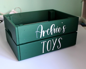 Dog Toy Box, Personalised Toy Box, Gifts box for dogs, Puppy Toy Box, Painted wooden Toy Box, Dog Toy Crate