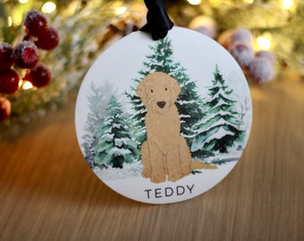 Personalised Dog Ornament Decoration Christmas Dog Bauble Custom  Christmas Bauble Tree Decoration Dog ornament