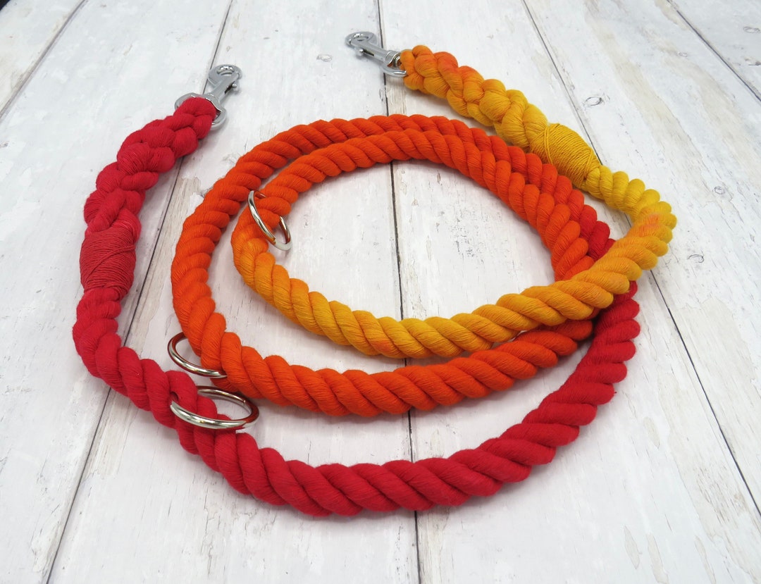 8mm Double Ended Rope Dog Lead 6FT / Double Dog Lead / Small Etsy