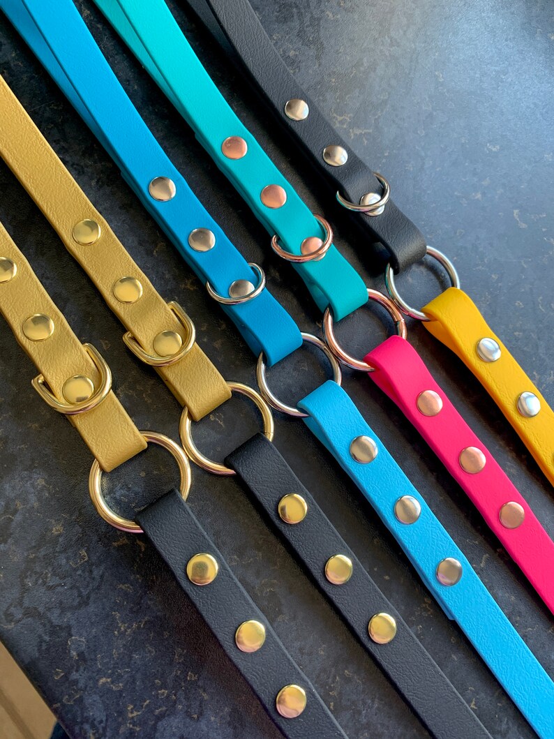 6FT Two Colour Biothane / Vegan Leather Dog Lead / Biothane Etsy