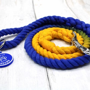 Two Colour Dog Rope Lead / dog Leash / rope lead / ombre leash / rope lead / rope ombre lead /rope dog leash