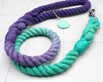 Dog Lead 14mm Faded Ombré / rope dog lead / dog leash / rope leash