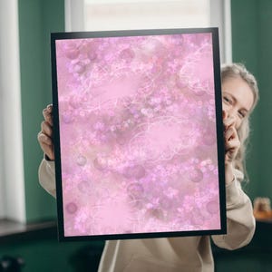 Floating Clouds in a Pastel Sky: A Magical Digital Abstract Painting