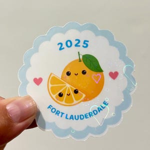 JW Florida Sweet Orange Ft Lauderdale Special Convention Sticker Regalo para asamblea especial 2025