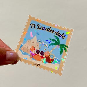 JW Sunny Beach Day Postkarte Ft Lauderdale Special Convention Sticker Regalo para asamblea especial 2025