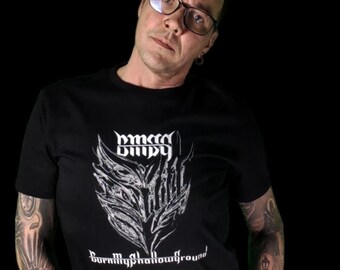 T-Shirt 'Burn My Shallow Ground' - Eco-Friendly Logo Tee - Stylish & Sustainable
