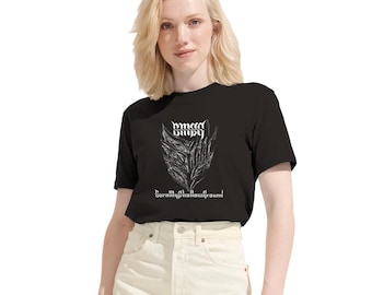 T-Shirt 'Burn My Shallow Ground' - Made from Organic Cotton, Front & Back Print