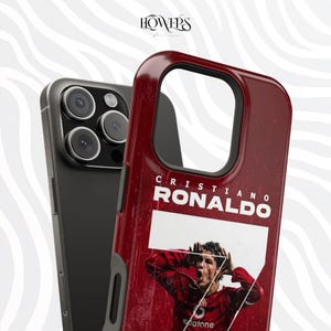 Football Phone Case, Personalized iPhone case Gift for Ronaldo Fans, Present for him her iPhone 16 15 14 13 12 11 Pro Max, S25 S24