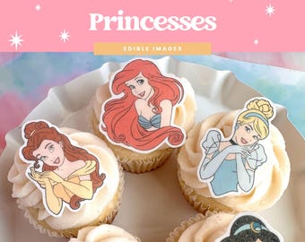Essbare Cupcake Toppers | 12er Set aus Oblaten aus Oblatenpapier