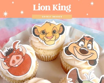 König der Löwen | Essbare Cupcake Toppers | 12er Set