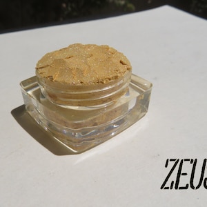 ZEUS - Bright Golden Yellow Shimmer Mineral Eyeshadow, Loose Pigment Cruelty Free, Vegan Eye Shadow