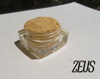 ZEUS - Bright Golden Yellow Shimmer Mineral Eyeshadow, Loose Pigment Cruelty Free, Vegan Eye Shadow