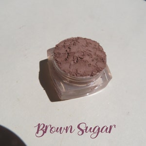 Brown Sugar Matte Mineral Eyeshadow: Vegan Eco-Friendly Makeup