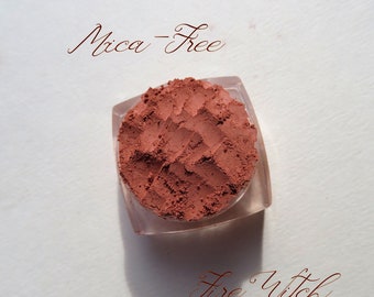 FIRE WITCH - Mica-Free Burnt Orange Matte Mineral Eyeshadow, Loose Minerals Pigments, Eco-Friendly Vegan Mineral Makeup Eye Shadow