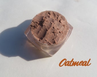 OATMEAL - Matte Brown Mineral Eyeshadow, Loose Pigments, Vegan - Eco-Friendly, Wear Every Day Color Mineral Makeup Eye Shadow